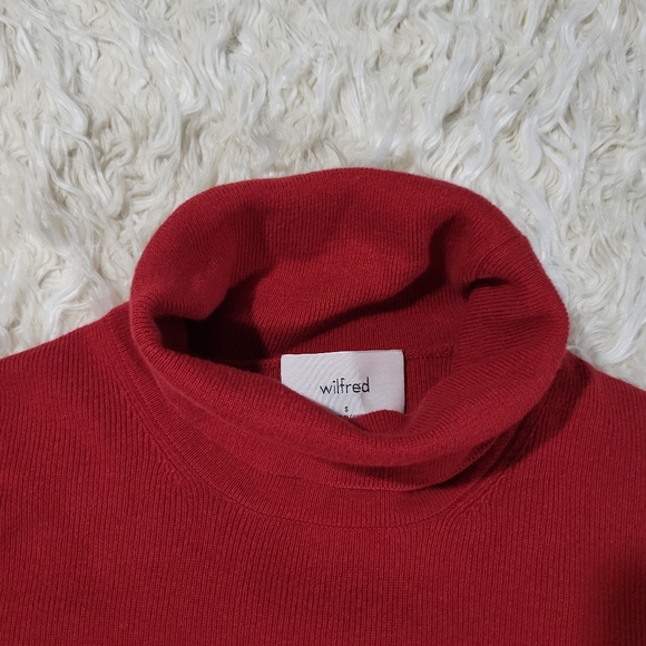 Wilfred Aritzia Rebecca Sweater Dress in Frosted Red Size Small - Picture 5 of 15